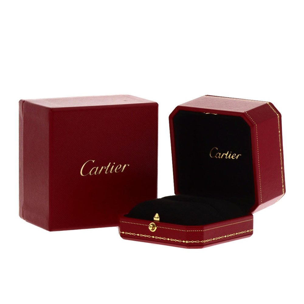 CARTIER Authentic Silver Diamond Ring #46 - Picture 8 of 9